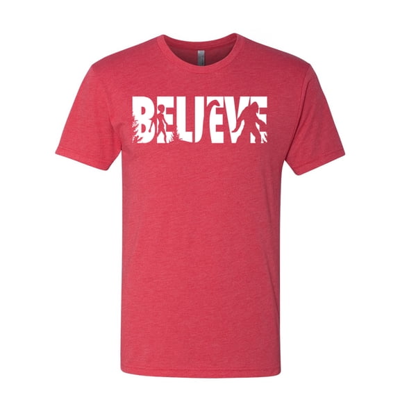 Wild Bobby Believe Bigfoot Aliens Men Premium Tri Blend Tee