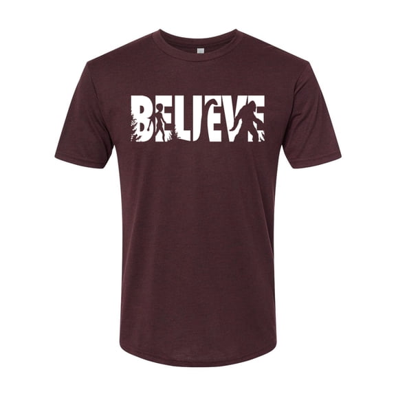 Wild Bobby Believe Bigfoot Aliens Men Premium Tri Blend Tee