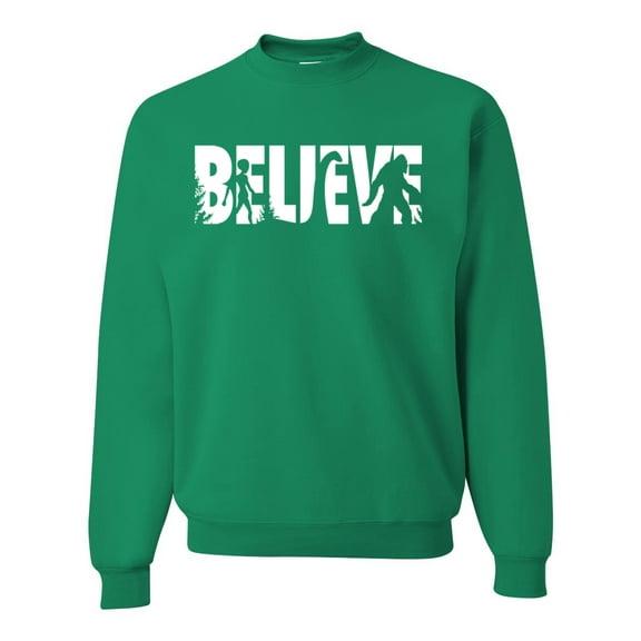 Wild Bobby Believe Bigfoot Aliens Unisex Crewneck Sweatshirt