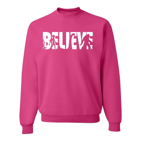 Wild Bobby Believe Bigfoot Aliens Unisex Crewneck Sweatshirt
