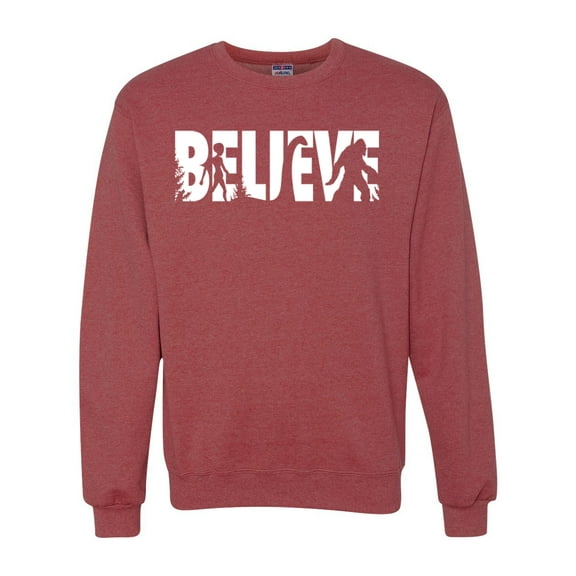 Wild Bobby Believe Bigfoot Aliens Unisex Crewneck Sweatshirt