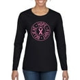 thumbnail image 1 of Wild Bobby Believe Hope Awareness Breast Cancer Awareness Women Graphic Long Sleeve T-Shirt, Black, Small, 1 of 6