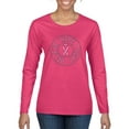 thumbnail image 1 of Wild Bobby Believe Hope Awareness Breast Cancer Awareness Women Graphic Long Sleeve T-Shirt, Fuschia, Small, 1 of 6