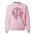 thumbnail image 1 of Wild Bobby, Believe Hope Awareness Unisex Crewneck Graphic Sweatshirt, Light Pink, 2XL, 1 of 3