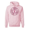 thumbnail image 1 of Wild Bobby, Believe Hope Awareness Unisex Graphic Hoodie Sweatshirt, Light Pink, Small, 1 of 3