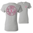thumbnail image 1 of Wild Bobby, Believe Hope Fight, Breast Cancer Awareness, Front and Back Women Graphic Tee, Heather Grey, 3X-Large, 1 of 4