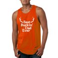 thumbnail image 1 of Wild Bobby, Best Buckin Dad Ever Funny Hunting, Father's Day, Men Graphic Tank Top, Orange, 2XL, 1 of 3