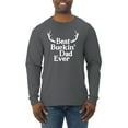 thumbnail image 1 of Wild Bobby, Best Buckin Dad Ever Funny Hunting, Father's Day, Men Long Sleeve Shirt, Charcoal, 3XL, 1 of 3