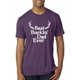 thumbnail image 1 of Wild Bobby, Best Buckin Dad Ever Funny Hunting, Father's Day, Men Premium Tri Blend Tees, Vintage Purple, Medium, 1 of 3