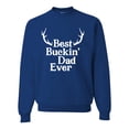 thumbnail image 1 of Wild Bobby, Best Buckin Dad Ever Funny Hunting, Father's Day, Unisex Crewneck Graphic Sweatshirt, Royal, Medium, 1 of 3