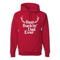 thumbnail image 1 of Wild Bobby, Best Buckin Dad Ever Funny Hunting, Father's Day, Unisex Graphic Hoodie Sweatshirt, Red, 2XL, 1 of 3