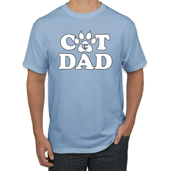 Wild Bobby, Best Cat Dad Daddy Gift, Pop Culture, Men Graphic Tee, Light Blue, XX-Large