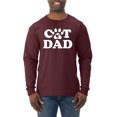 thumbnail image 1 of Wild Bobby, Best Cat Dad Daddy Gift, Pop Culture, Men Long Sleeve Shirt, Maroon, Medium, 1 of 3