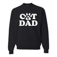 thumbnail image 1 of Wild Bobby, Best Cat Dad Daddy Gift, Pop Culture, Unisex Crewneck Graphic Sweatshirt, Black, Small, 1 of 3