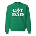 thumbnail image 1 of Wild Bobby, Best Cat Dad Daddy Gift, Pop Culture, Unisex Crewneck Graphic Sweatshirt, Kelly, Large, 1 of 3