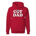 thumbnail image 1 of Wild Bobby, Best Cat Dad Daddy Gift, Pop Culture, Unisex Graphic Hoodie Sweatshirt, Red, Medium, 1 of 3