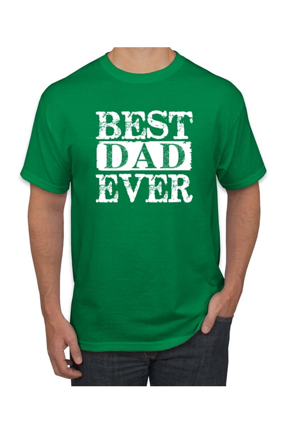, Best Dad Ever Daddy Husband, Father's Day, Men Graphic Tees, Kelly, 2XL
