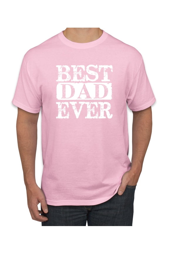 , Best Dad Ever Daddy Husband, Father's Day, Men Graphic Tees, Light Pink, Medium