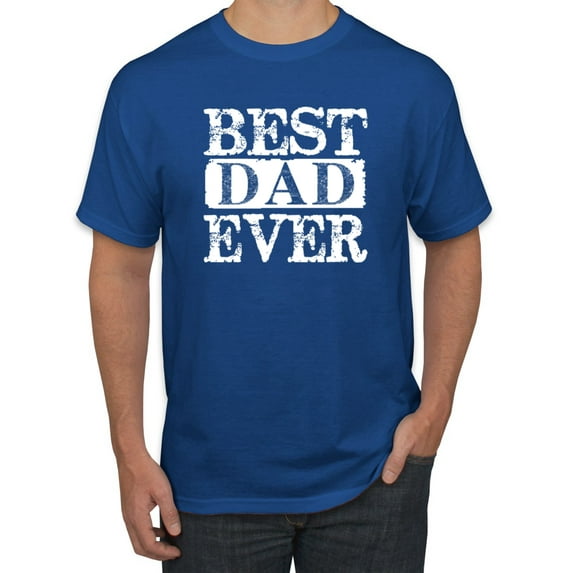 Wild Bobby, Best Dad Ever Daddy Husband, Father's Day, Men Graphic Tees, Royal, 3XL