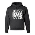 thumbnail image 1 of Wild Bobby, Best Dad Ever Daddy Husband, Father's Day, Unisex Men Graphic Hoodie Sweatshirt, Heather Black, X-Large, 1 of 3
