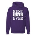 thumbnail image 1 of Wild Bobby, Best Dad Ever Daddy Husband, Father's Day, Unisex Men Graphic Hoodie Sweatshirt, Purple, Large, 1 of 3