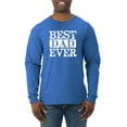 thumbnail image 1 of Wild Bobby, Best Dad Ever Daddy husband Father's Day Gift | Mens Father's Day Long Sleeve T-Shirt, Royal, Large, 1 of 4