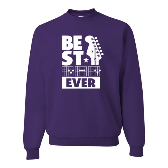 Wild Bobby Best Dad Ever Funny Guitar Player Chords Joke Unisex Crewneck Sweatshirt