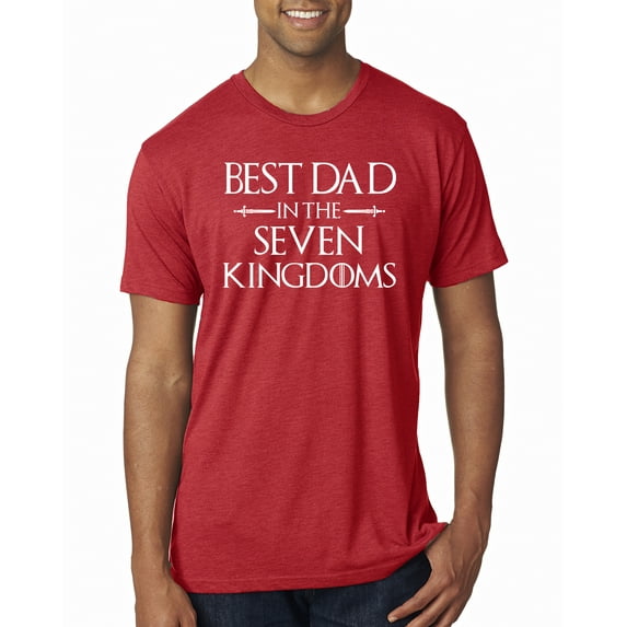 Wild Bobby,Best Dad in The Seven Kingdoms GoT Thrones, Father's Day, Men Premium Tri Blend Tees, Vintage Red, Small