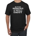 thumbnail image 1 of Wild Bobby, Best Husbands Gets Promoted to Daddy, Father's Day, Men Graphic T-Shirt, Black, Small, 1 of 3