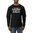 thumbnail image 1 of Wild Bobby, Best Husbands Gets Promoted to Daddy, Father's Day, Men Long Sleeve Shirt, Black, Medium, 1 of 3