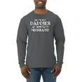 thumbnail image 1 of Wild Bobby, Best Husbands Gets Promoted to Daddy, Father's Day, Men Long Sleeve Shirt, Charcoal, Large, 1 of 3