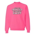 thumbnail image 1 of Wild Bobby, Best Husbands Gets Promoted to Daddy, Father's Day, Unisex Crewneck Graphic Sweatshirt, Neon Pink, X-Large, 1 of 3