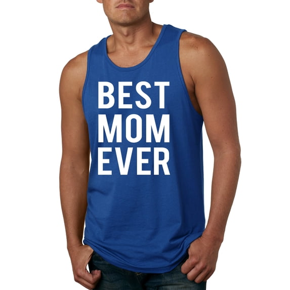Wild Bobby, Best Mom Ever Mothers Day Gift, Mother's Day, Men Graphic Tank Top, Royal, X-Large