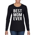 thumbnail image 1 of Wild Bobby, Best Mom Ever Mothers Day Gift, Mother's Day, Women Graphic Long Sleeve T-Shirt, Black, Medium, 1 of 3