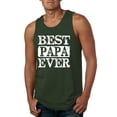 thumbnail image 1 of Wild Bobby, Best Papa Ever, Father's Day, Men Graphic Tank Top, Forest Green, Medium, 1 of 4