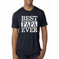 thumbnail image 1 of Wild Bobby, Best Papa Ever, Father's Day, Men Premium Tri Blend Tee, Vintage Navy, X-Large, 1 of 4