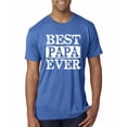 thumbnail image 1 of Wild Bobby, Best Papa Ever, Father's Day, Men Premium Tri Blend Tee, Vintage Royal, Small, 1 of 4