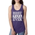 thumbnail image 1 of Wild Bobby, Best Papa Ever, Father's Day, Women Racerback Tank Top, Purple Rush, Large, 1 of 4