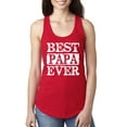 thumbnail image 1 of Wild Bobby, Best Papa Ever, Father's Day, Women Racerback Tank Top, Red, X-Large, 1 of 4