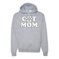 thumbnail image 1 of Wild Bobby, Best Paw Cat Mom, Pop Culture, Unisex Graphic Hoodie Sweatshirt, Heather Grey, Medium, 1 of 3