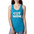 thumbnail image 1 of Wild Bobby, Best Paw Cat Mom, Pop Culture, Women Racerback Tank Top, Turquoise, Medium, 1 of 3