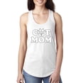 thumbnail image 1 of Wild Bobby, Best Paw Cat Mom, Pop Culture, Women Racerback Tank Top, White, Medium, 1 of 3