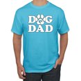 thumbnail image 1 of Wild Bobby, Best Paw Dog Dad, Pop Culture, Men Graphic Tee, Light Turquoise, Large, 1 of 3