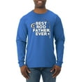 thumbnail image 1 of Wild Bobby, Best Rod Father Ever, Father's Day, Men Long Sleeve Shirt, Royal, X-Large, 1 of 4