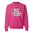 thumbnail image 1 of Wild Bobby, Best Rod Father Ever, Father's Day, Unisex Crewneck Graphic Sweatshirt, Fuschia, X-Large, 1 of 4