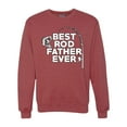 thumbnail image 1 of Wild Bobby, Best Rod Father Ever, Father's Day, Unisex Crewneck Graphic Sweatshirt, Vintage Heather Red, Medium, 1 of 4
