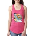 thumbnail image 1 of Wild Bobby, Betty Boop Endless Summer Beach the Dog Betty Boop Ladies Racerback Tank Top, Hot Pink, Medium, 1 of 5