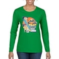 thumbnail image 1 of Wild Bobby Betty Boop Endless Summer Beach the Dog Betty Boop Womens Long Sleeve T-Shirt, Kelly, Small, 1 of 5