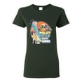 thumbnail image 1 of Wild Bobby Betty Boop Endless Summer Beach the Dog Betty Boop Womens T-Shirt, Forest Green, Small, 1 of 5