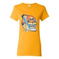 thumbnail image 1 of Wild Bobby Betty Boop Endless Summer Beach the Dog Betty Boop Womens T-Shirt, Gold, Large, 1 of 5